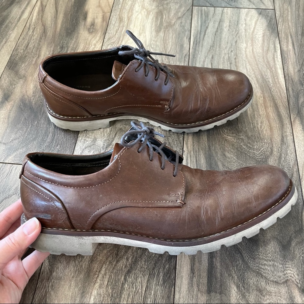Rockport true sport brown boots size 10